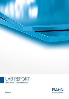 EnergyCuring Lab Report Cover for Taber and Sand Feeder